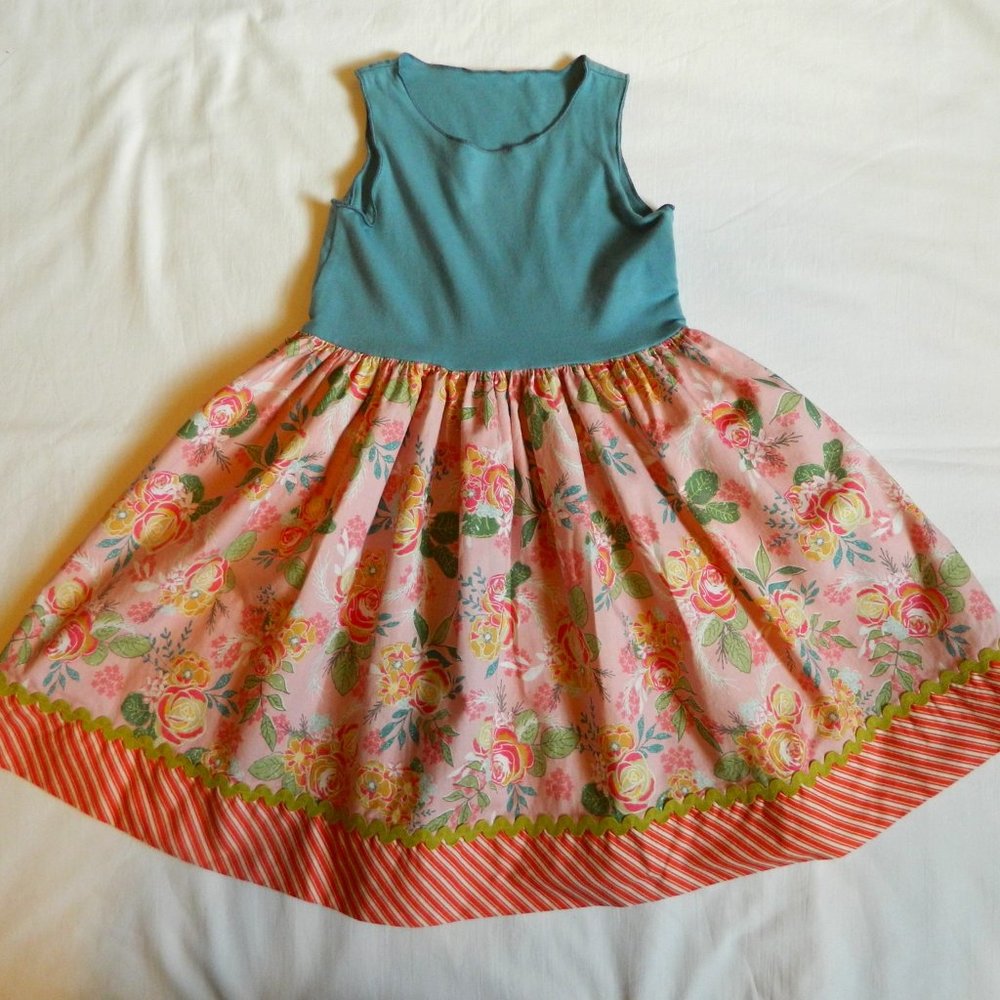 Matilda Jane Platinum size 6 Daisy Days Tank Dress